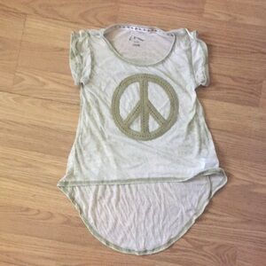 Art Class Peace Sign Ultra Lightweight Tee: Size 4/5